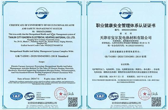 職業健康安全管理體系認證